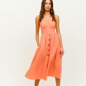 Reformation Linen Cale Dress